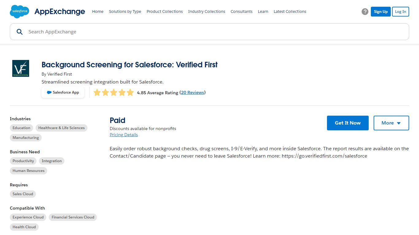 Background Screening for Salesforce: Verified First